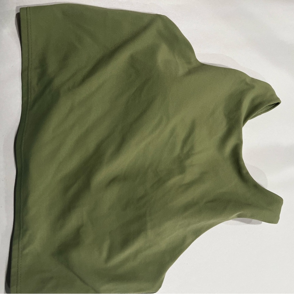 Athleta Green Fitted Crop Tank Top